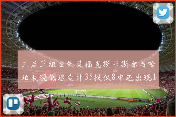 三后卫组合失灵福克斯卡斯尔与哈珀表现低迷合计35投仅8中还出现10次失误